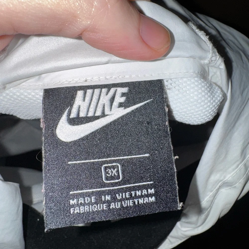 Nike Black and White Hooded windbreaker 3X mens - Picture 5 of 7